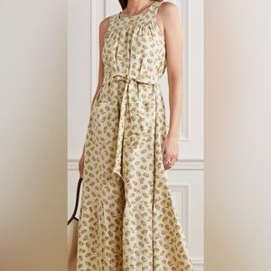Doen Eve Dress Raw Silk Yellow Cottage